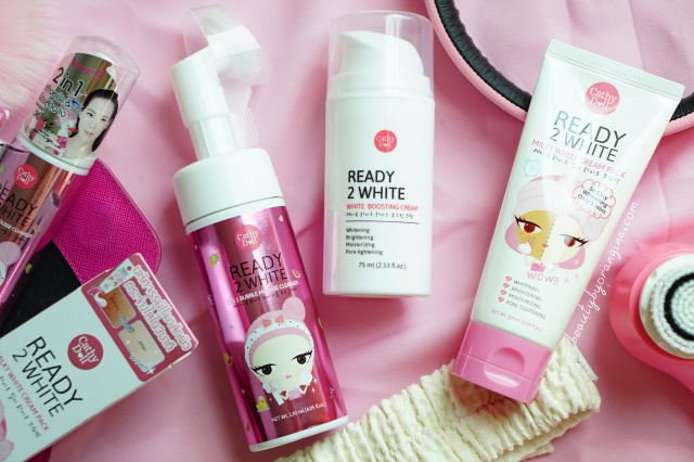 เคที่ ดอลล์ เรดดี้ ทู ไวท์ ทูอินวัน บับเบิ้ล มูส เคลนเซอร์ (Cathy Doll Ready 2 White 2in1 Bubble Mousse Cleanser)