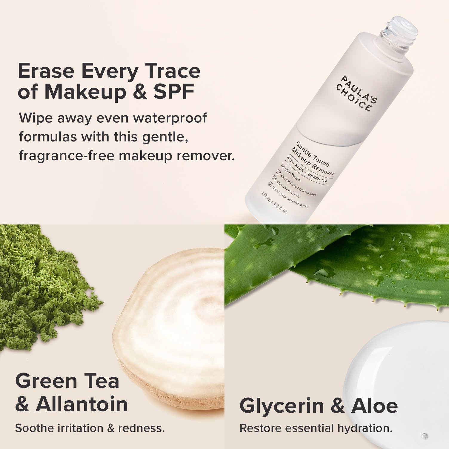 PAULA'S CHOICE :: Gentle Touch Makeup Remover ใช้ล้างเครื่องสำอาง สำหรับทุกสภาพผิว