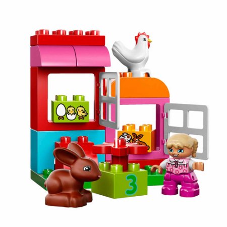 ชุดตัวต่อเลโก้ ดูโปร ยอดฮิต LEGO DUPLO All-in-One-Pink-Box-of-Fun Building Set
