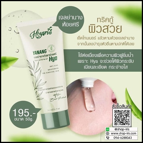 เจลย่านางห้อยศรี Hoysri Yanang Hya เจลย่านางไฮยา