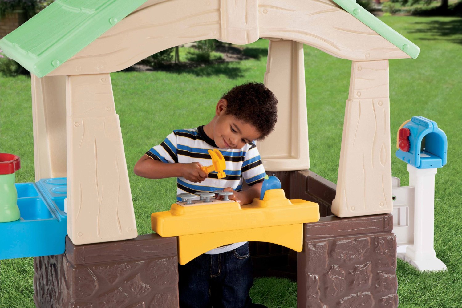 Little Tikes Deluxe Home and Garden Playhouse บ้านและสวนสุดหรูครบเซทหลังใหญ่