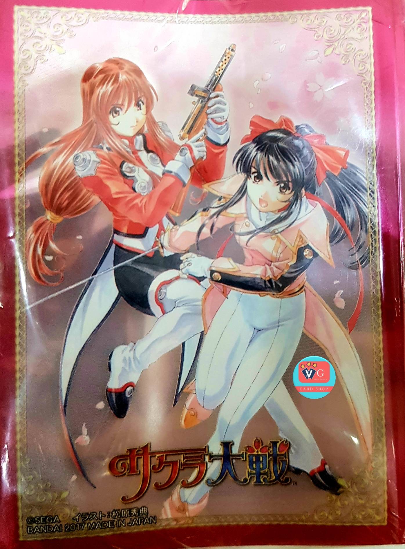 สลีฟบัดดี้ไฟท์ Bandai Sakura Wars Crusade Sleeve สีชมพู ซองใส่การ์ด 60 ใบ สลีฟโปเกมอน