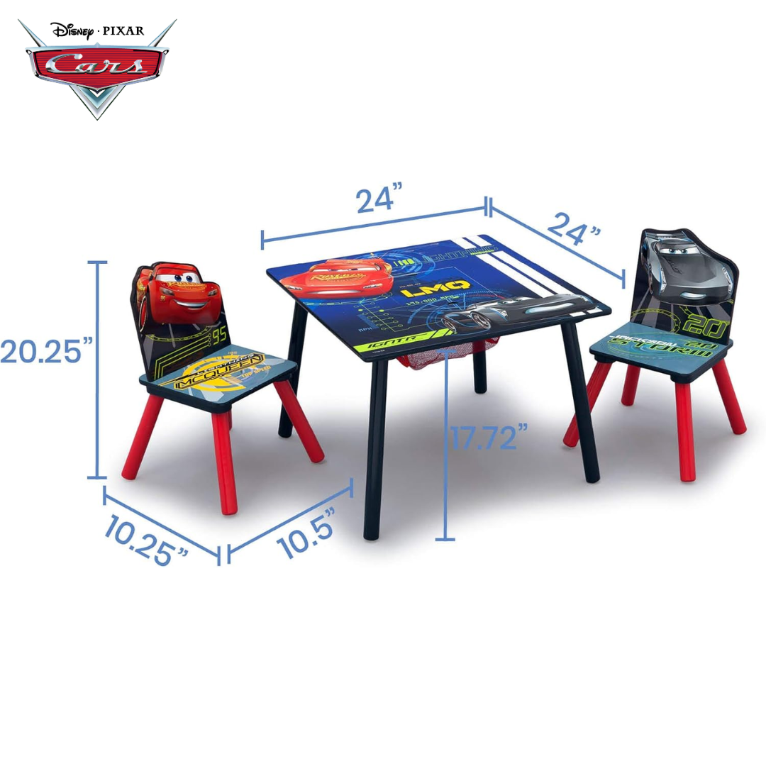 นำเข้า 🇺🇸 โต๊ะและเก้าอี้เด็ก Delta Children Kids Table and Chair Set with Storage Lightning McQueen และ Jackson Storm ราคา 3,990 บาท