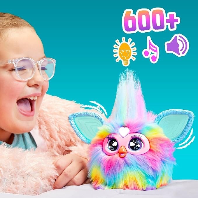 นำเข้าUSA Furby Tie Dye, 15 Fashion Accessories, Interactive Plush Toys ตุ๊กตาแบบโต้ตอบ ราคา 3,590 บาท