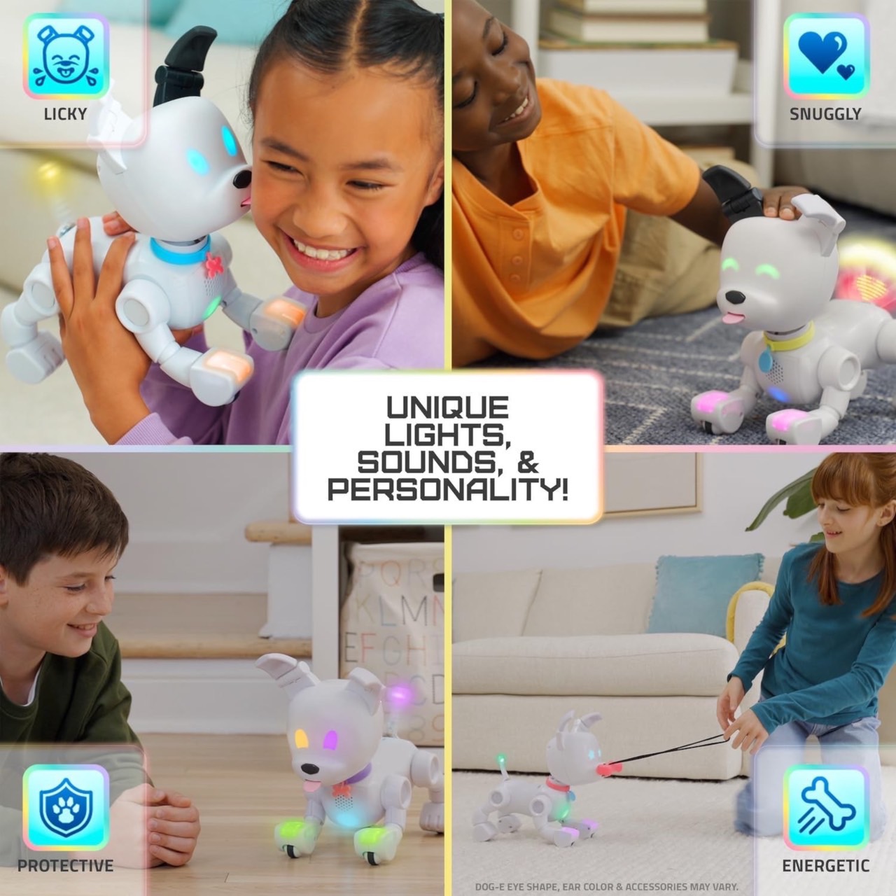 นำเข้า🇺🇸 หุ่นยนต์ลูกหมาDog-E Interactive Robot Dog with Colorful LED Lights , เสียงและปฏิกิริยามากกว่า 200แบบ