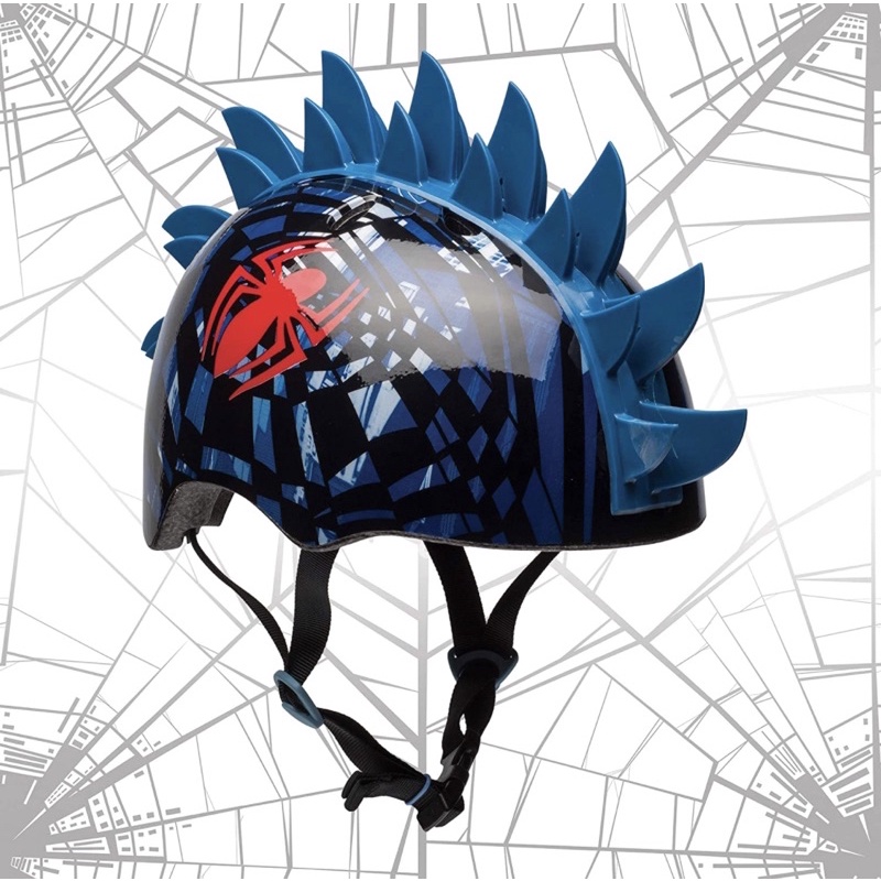 หมวกกันน็อกเด็ก สไปเดอร์แมน โมฮอก นำเข้า 🇺🇸 BELL Spider-Man Web Shatter 3D Child Multisport Helmet, Child (5-8 yrs.)