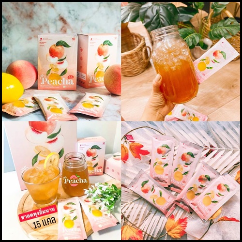 พีชชา ชาพีชลดพุง peacha