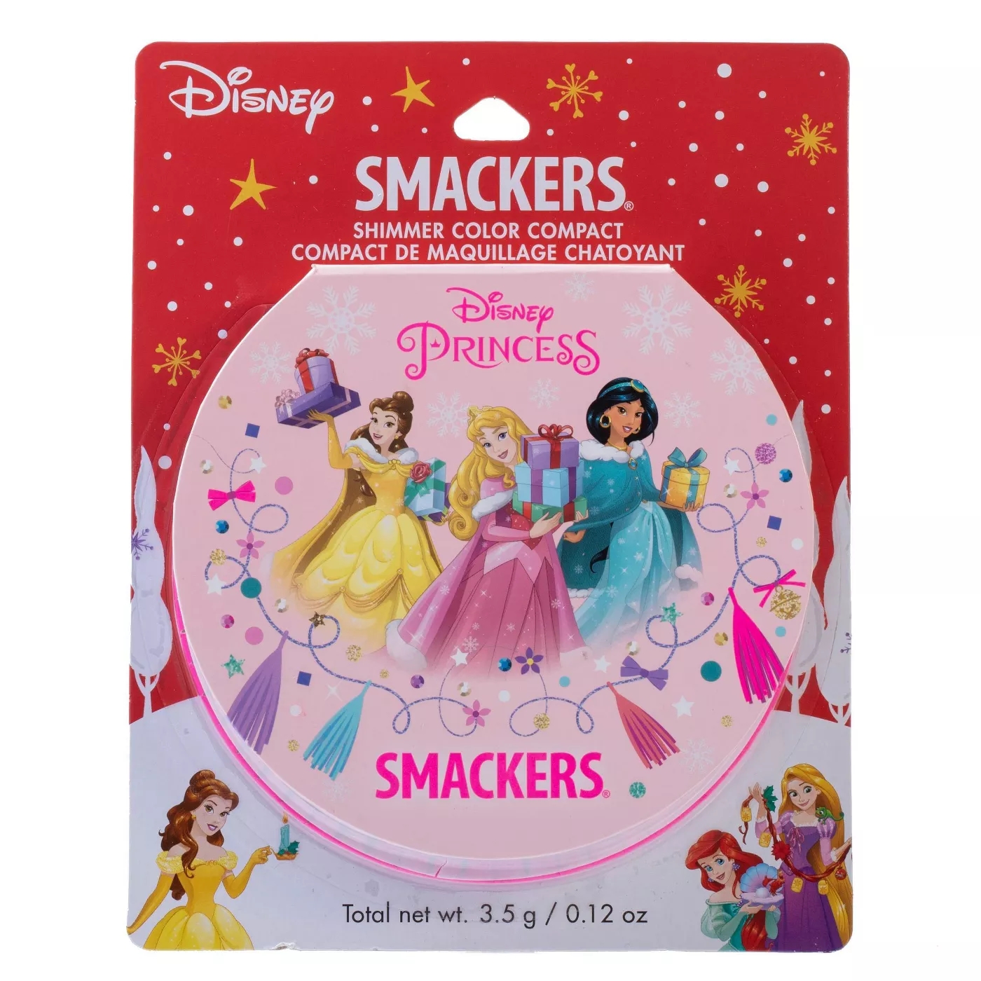ใหม่ล่าสุด🎉เครื่องสำอางค์เด็กนำเข้า🇺🇸 เซ็ทพาเลทแต่งหน้า Lip Smacker - Disney Princess Shimmer Color Compact Gift Set