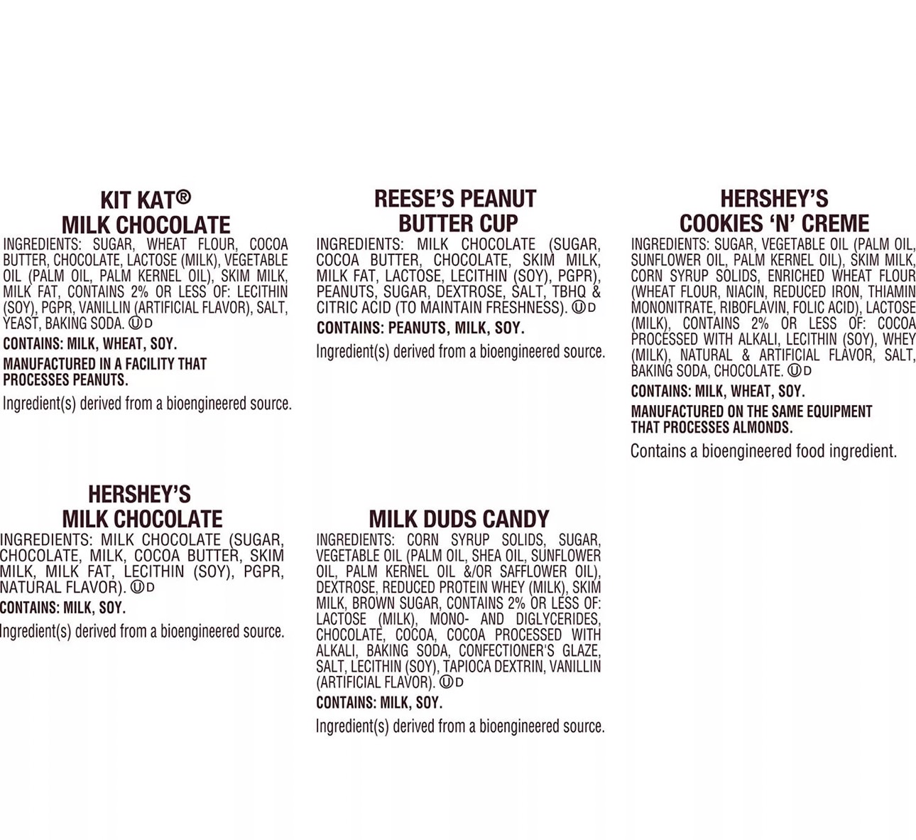 นำเข้า🇺🇸 HERSHEY Chocolate and White Creme Assortment Candy, Halloween, Bulk Variety Bag (80.3 oz., 235 ชิ้น), ราคา 1,990 บาท