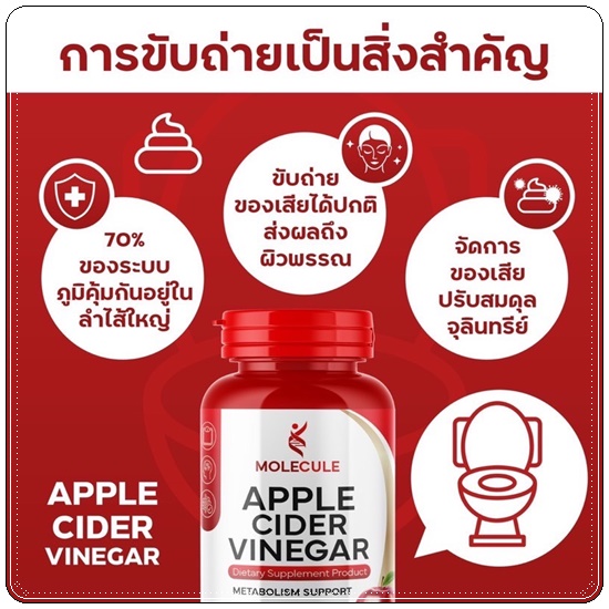 แอปเปิ้ล ไซเดอร์ วีเนการ์ Apple Cider Vinegar Molecule
