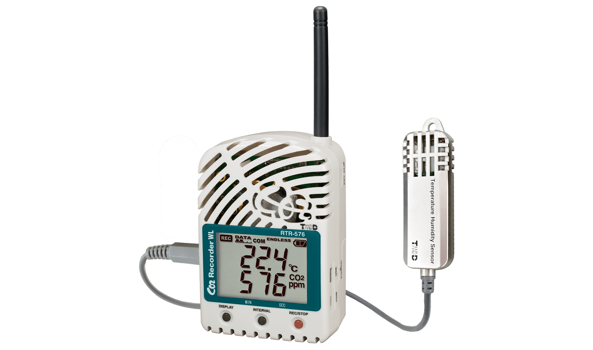 T&D รุ่นRTR-576เครื่องบันทึกข้อมูลไร้สายอุณหภูมิความชื้น,Temperature Humidity Wireless Data Logger RTR-576
