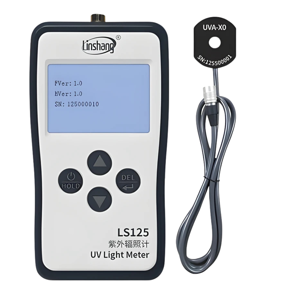 Linshang รหัส LS125-UVA-X0 เครื่องวัดค่าความเข้มแสงและยูวี,Light meter test Ultraviolet power UV intensity energy(with UVA-X0),meas.range:315～400nm