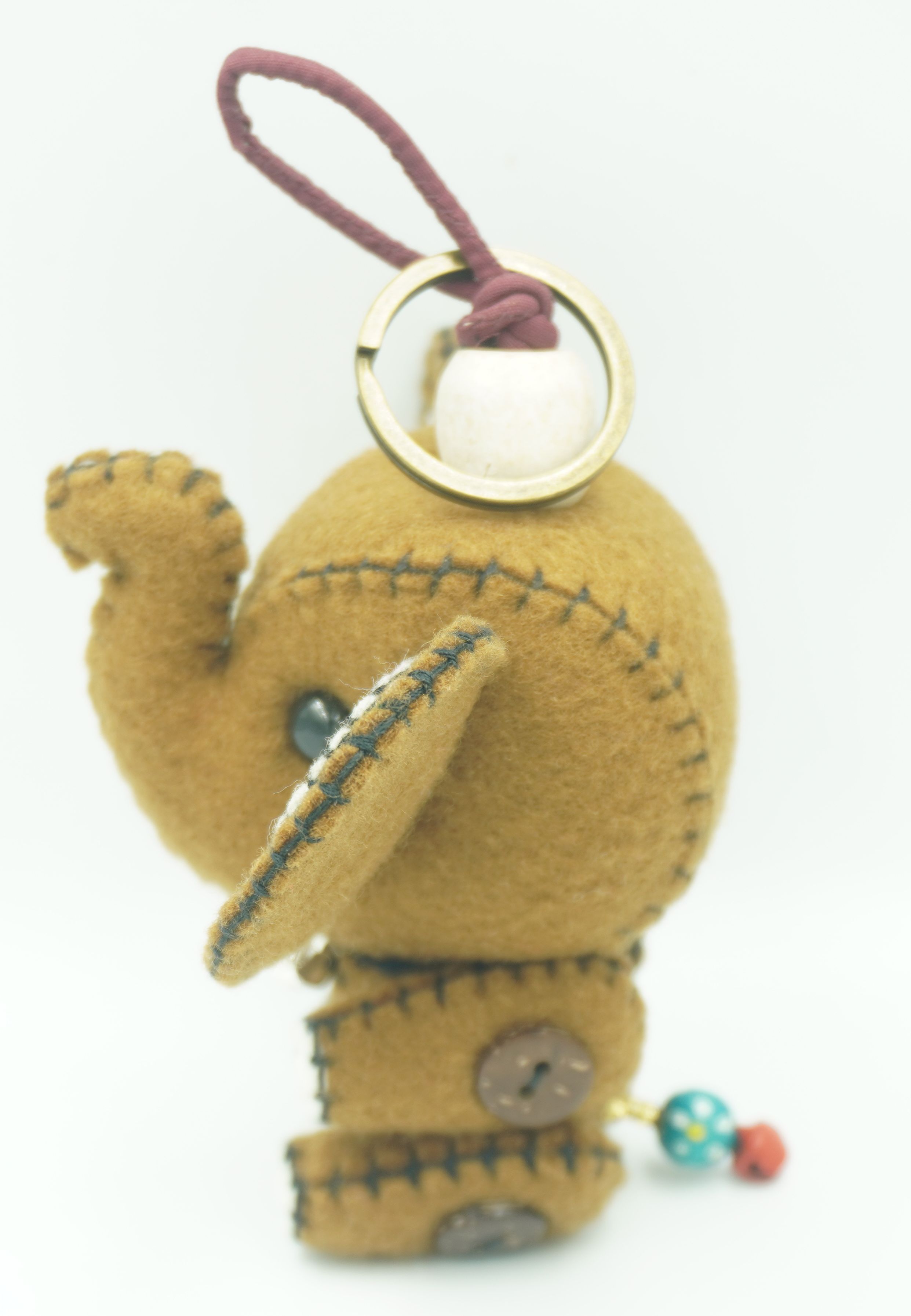 Handmade Souvenir ตุ๊กตาช้างไทย สีขาว White Elephat Thailand Souvenirs & Gifts พวงกุญแจช้างไทย handmade elephant gift ของที่ระลึก ของฝาก โมเดล