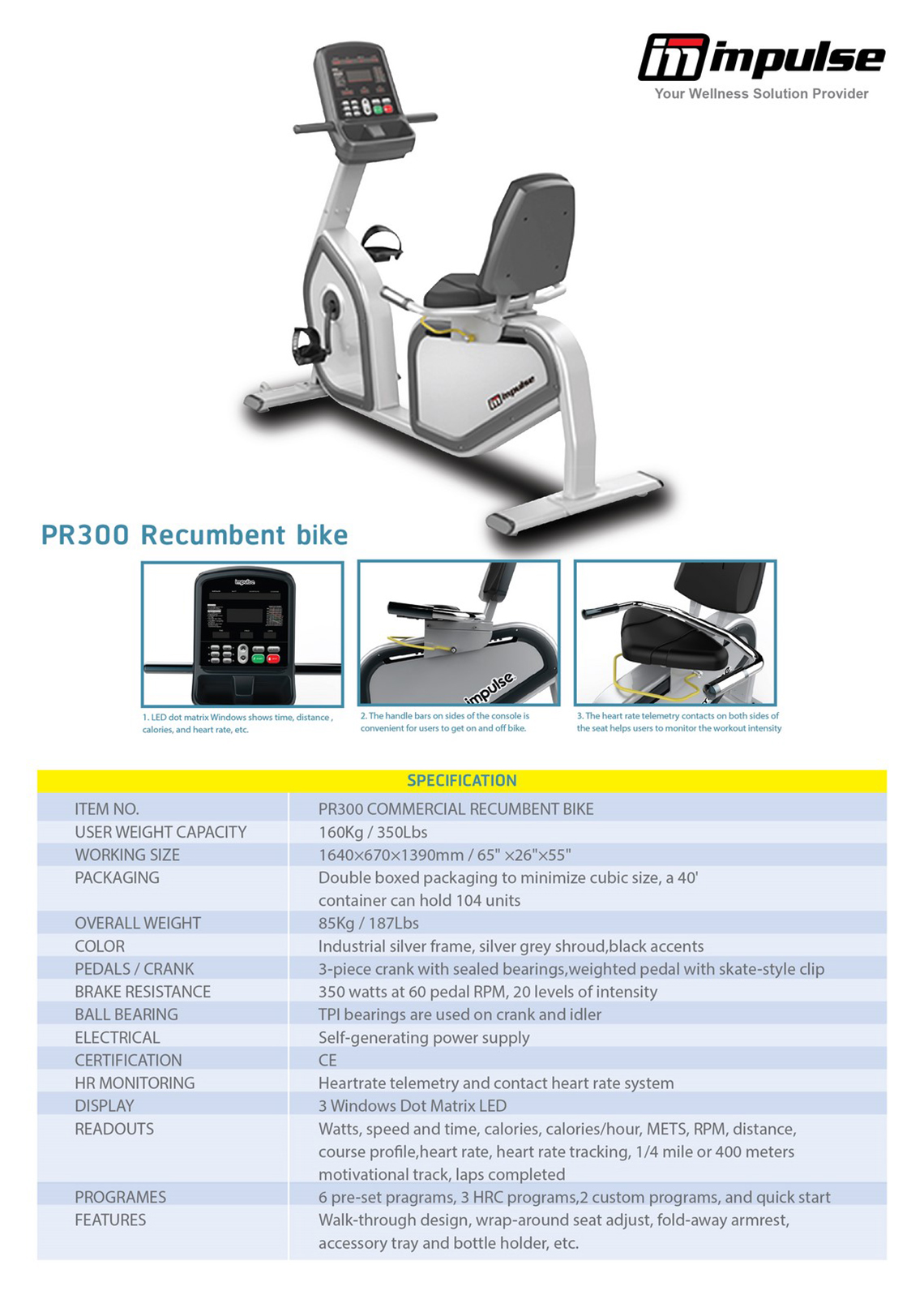 จักรยานเอนปั่น R9190 USA COMMERCIAL-GREADE