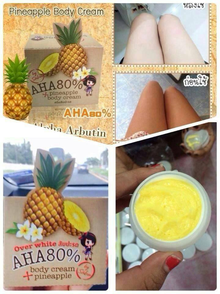 Over White สับปะรด AHA80% เป็นหัวเชื้อผิวขาว+AHA