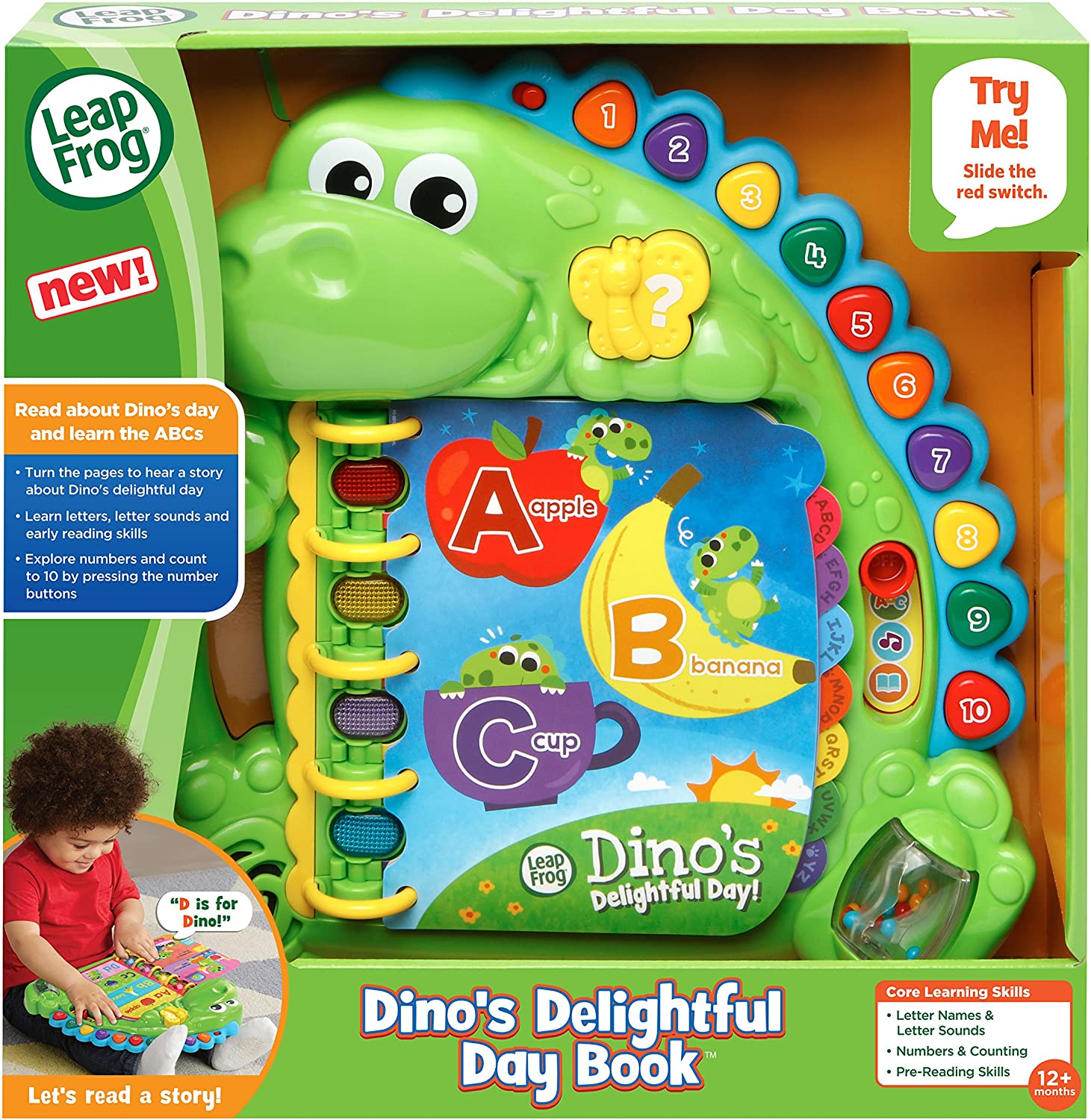 หนังสือตัวอักษร Delightful Day ของ LeapFrog Dino สีเขียว ราคา 1,350 - บาท