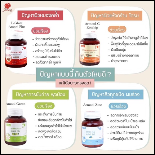 อาโมนิซิงค์ Amoni Zinc ลดสิว