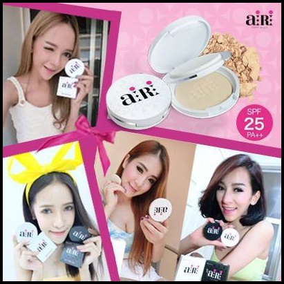 แป้งไอริ AIRI Japanese Pressed Puff Powder (ตลับขาว)