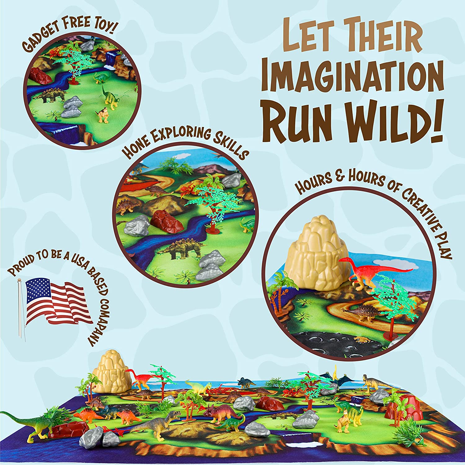 Toyvelt Dinosaur Play Set ของเล่นไดโนเสาร์รวมไดโนเสาร์ที่เหมือนจริง 20 ตัว ราคา 1,990 - บาท