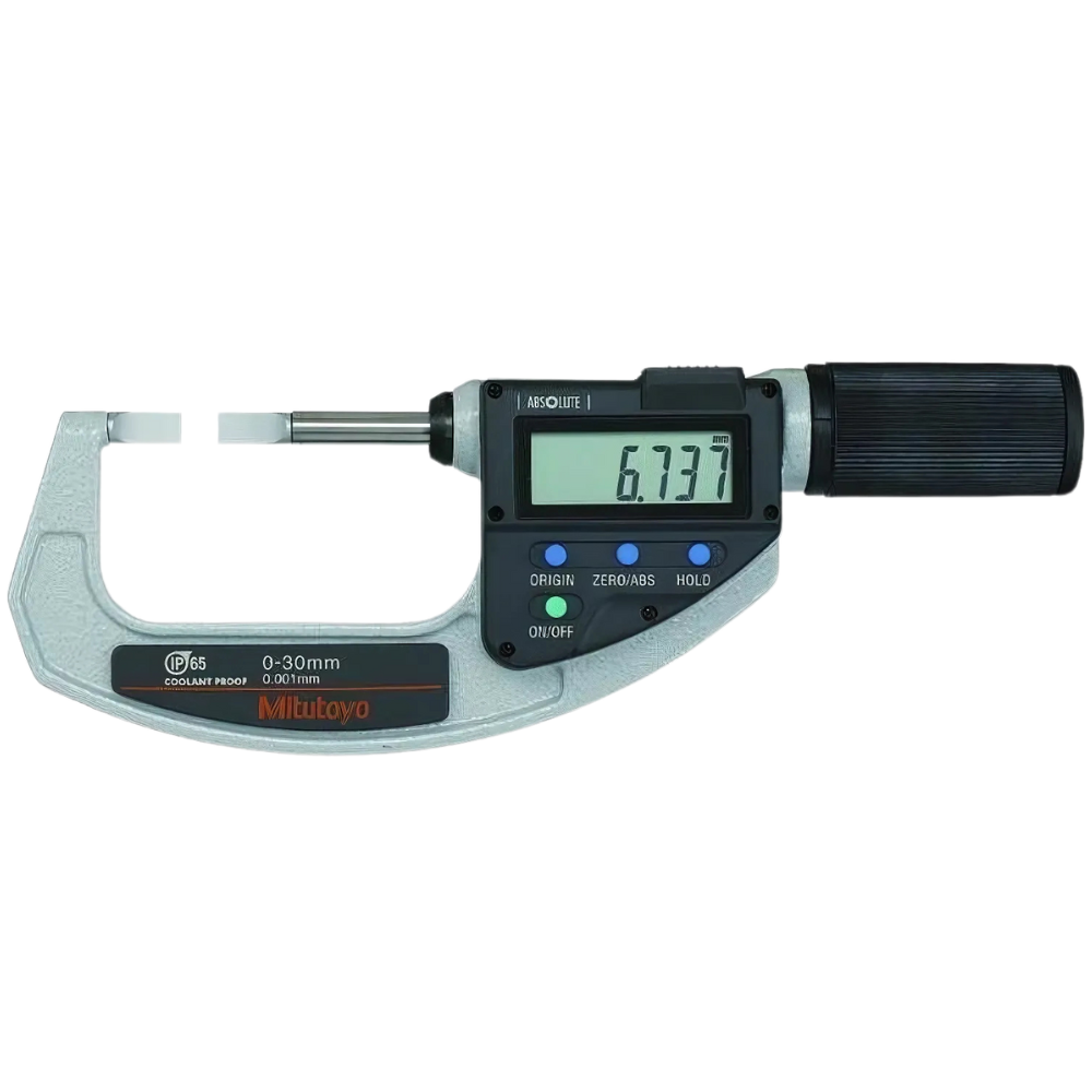 Mitutoyo รหัส 422-411-20(BLM-30QMX) ดิจิตอลไมโครมิเตอร์ปากแบน,Absolute digital blade micrometer,(QuickMike,IP65),resolution 0.001mm,range:0～30mm