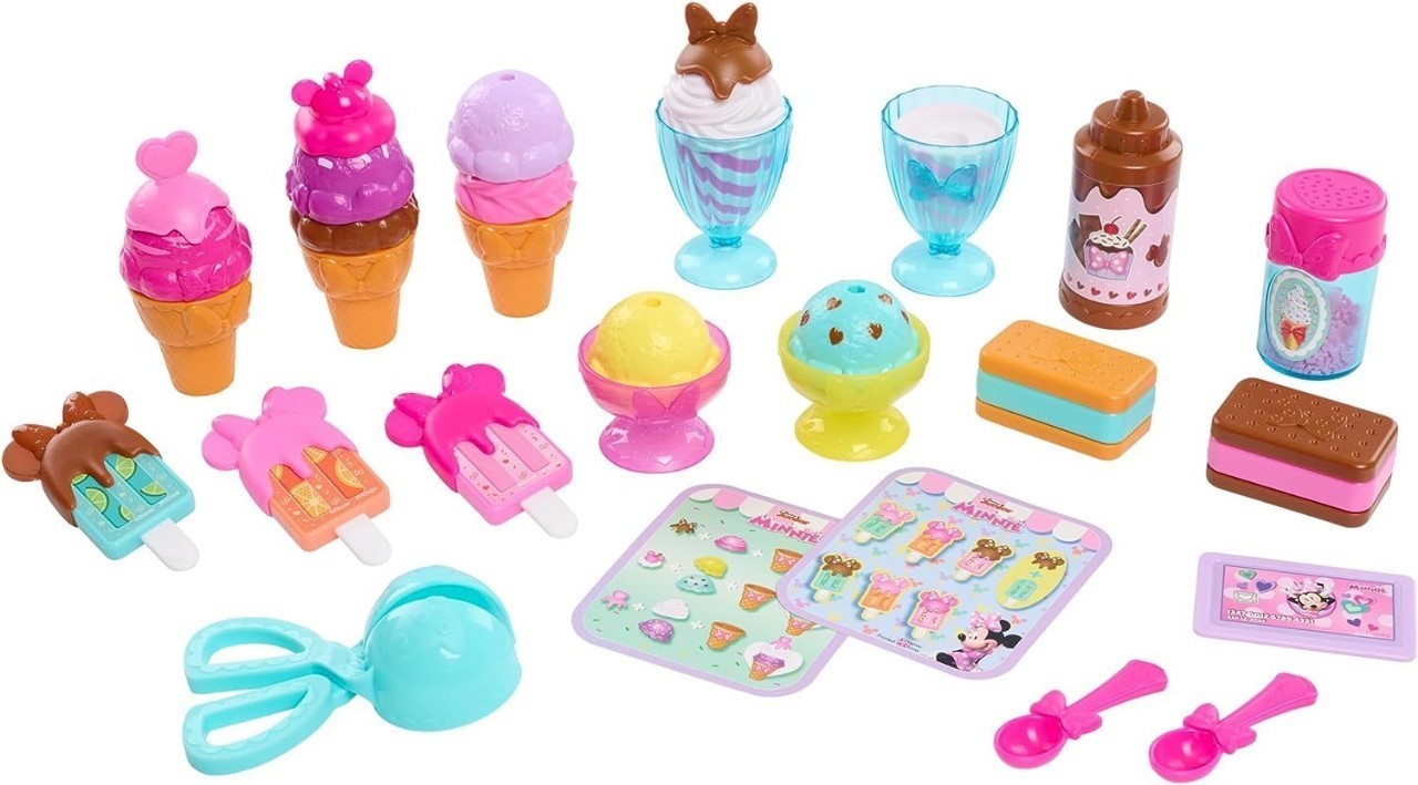นำเข้า🇺🇸 Minnie Mouse Sweet & Treats Ice Cream Cart รถเข็นร้านขายไอศครีม สำหรับเด็ก ราคา 2,990 บาท เสิร์ฟความสนุกครั้