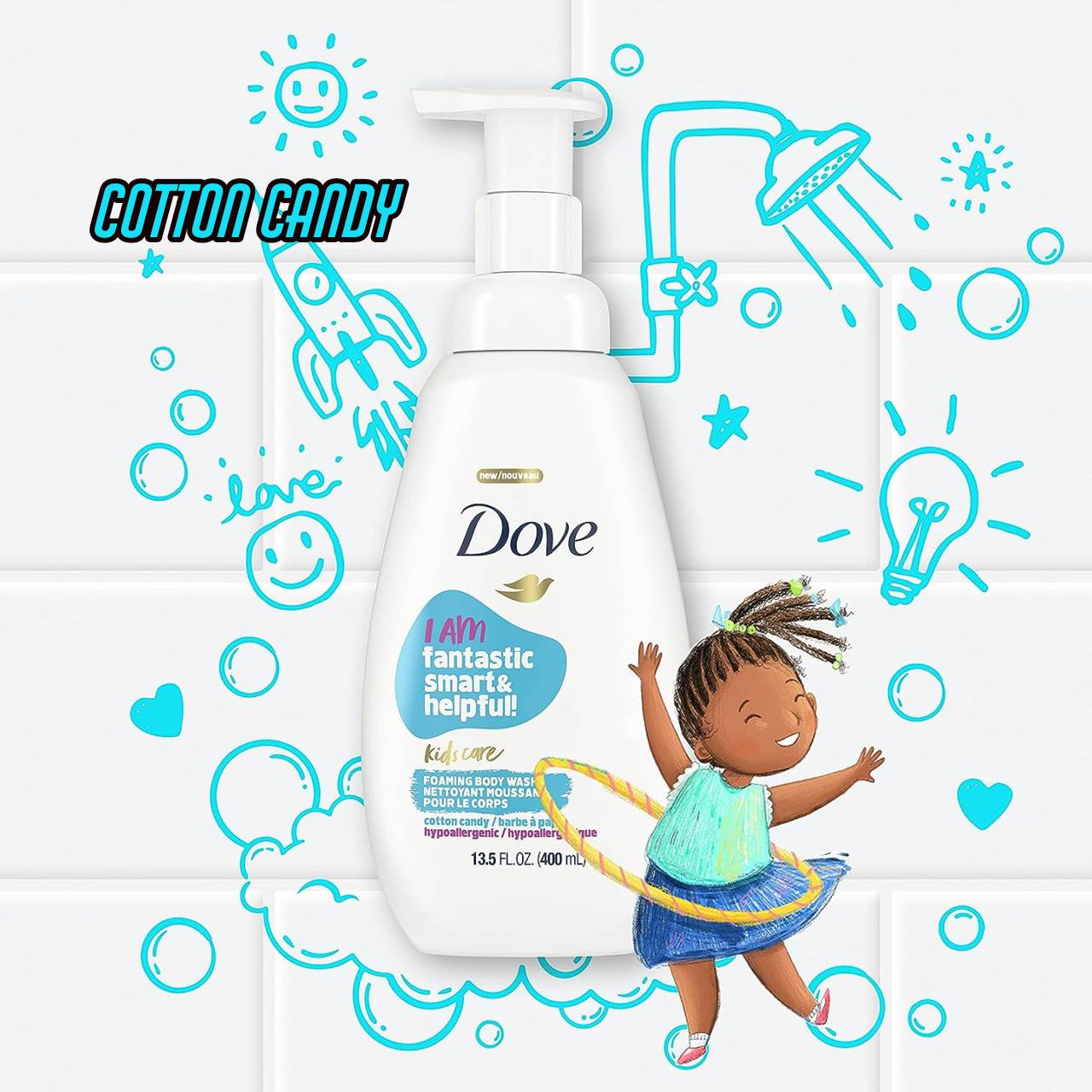 Dove Kids Care Foaming Body Wash วาไรตี้แพ็ค (13.5 fl. oz, 3 pk.) ราคา 1,250.- บาท