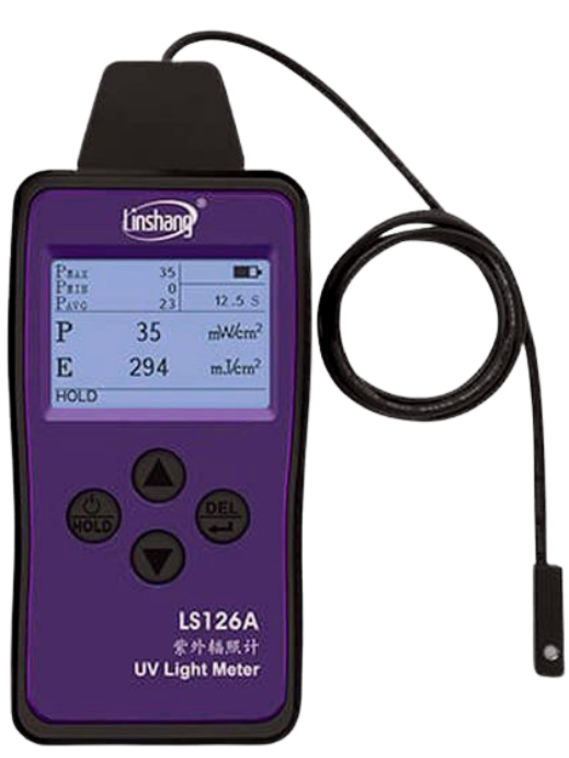 Linshang รุ่นLS-126Aเครื่องวัดปริมาณความเข้มของรังสี,UV light meter UV power meter,Meas.range:365-405nm UVC ultraviolet intensity Tester