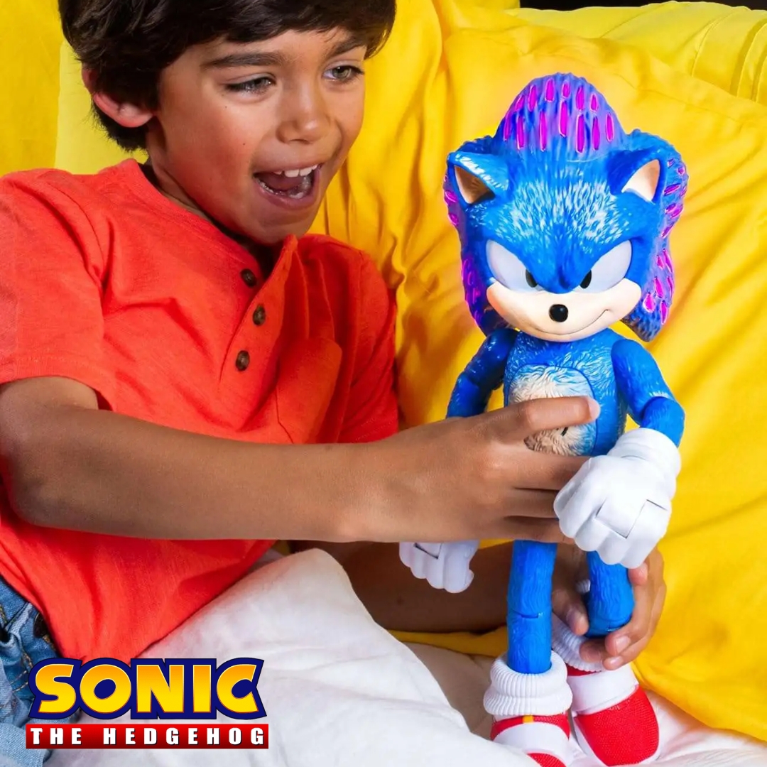 นำเข้า 🇺🇸 ✨สุดล้ำ🌀ฟิกเกอร์ Ultimate Talking Sonic 12” จากภาพยนตร์ Sonic The Hedgehog 3 ราคา3,690 บาท