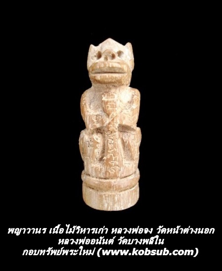 พญาวานร เนื้อไม้วิหารเก่า หลวงพ่อจง วัดหน้าต่างนอก หลวงพ่ออนันต์ วัดบางพลีใน