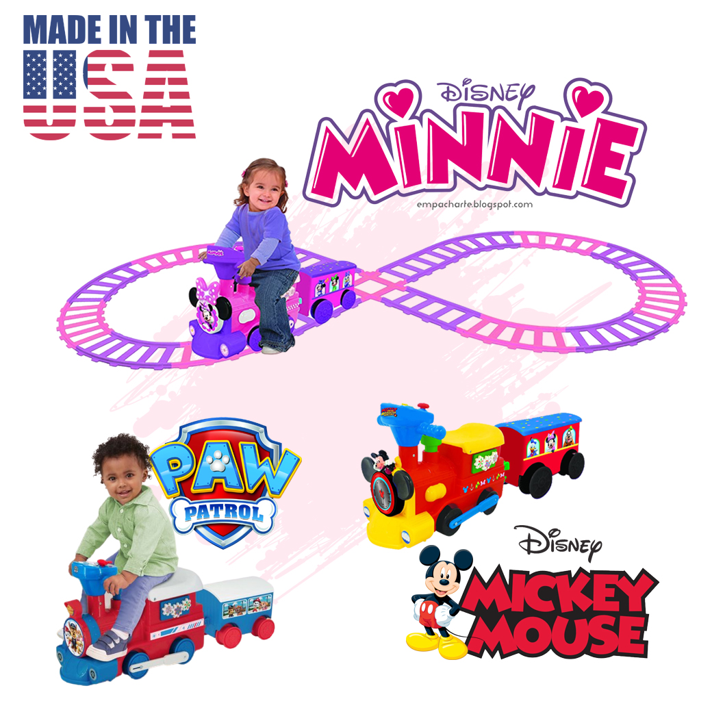 Kiddieland Toys Limited รุ่น Mickey, Paw Patrol, Minnie แบตเตอรี่ พร้อม Caboose & Tracks Ride On. ราคา 5,490.– บาท