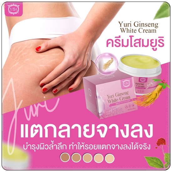 ครีมโสมยูริ Yuri Ginseng White Cream (แพ็คเกตใหม่)