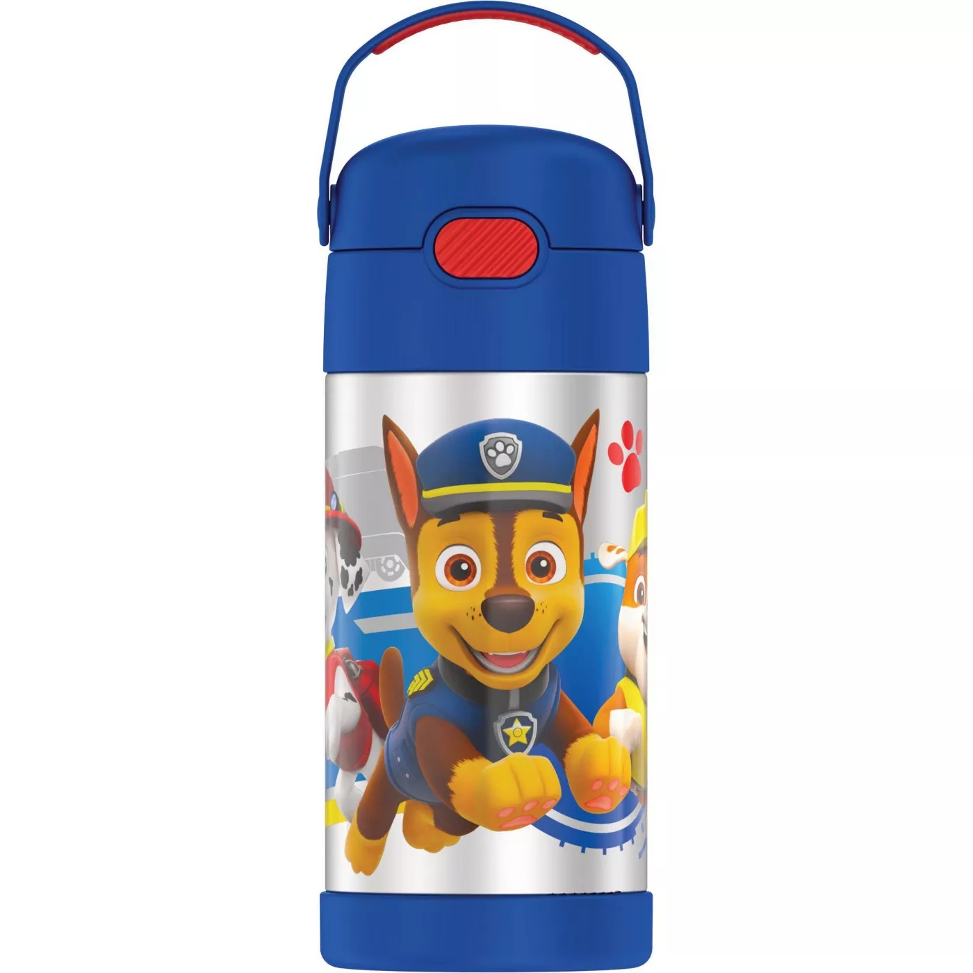 New กระติกน้ำเก็บความเย็น มีหูหิ้ว Paw Patrol Thermos Vacuum Insulated Stainless Steel 12 Ounce Funtainer with Straw