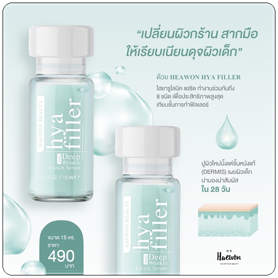 แฮวอนไฮยาฟิลเลอร์ HYA Filler Serum HAEWON ฟิลเลอร์แบบทา (ส่งฟรี)