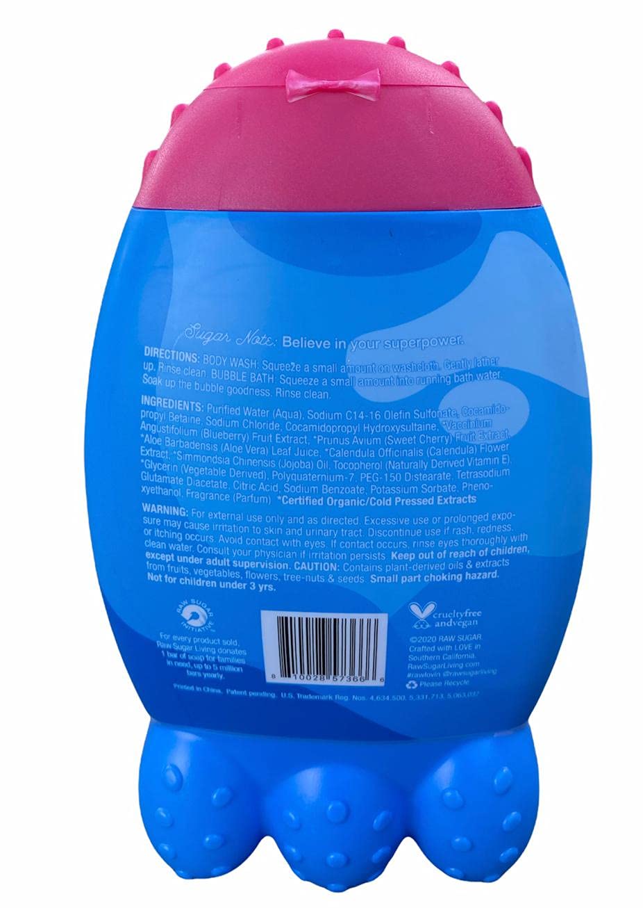 Raw Sugar Kids Bubble Bath and Body Wash Superberry Cherry - 12 fl oz ราคา 450.- บาท