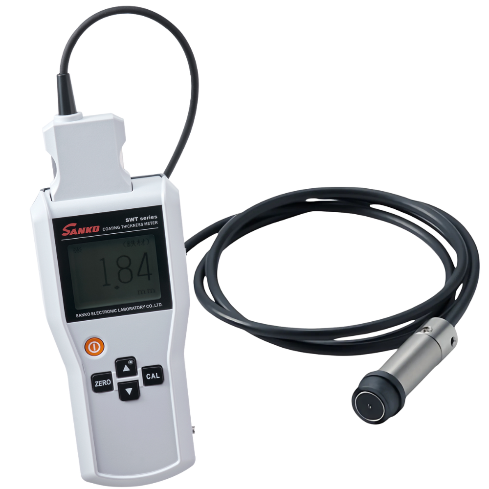 Sanko รุ่หัส SWT-7000IV-SNFe2.0L เครื่องวัดความหนาผิวเคลือบด้วยกระแสไฟฟ้าไหลวน , Eddy current type coating thickness meter with SNFe-2.0L probe