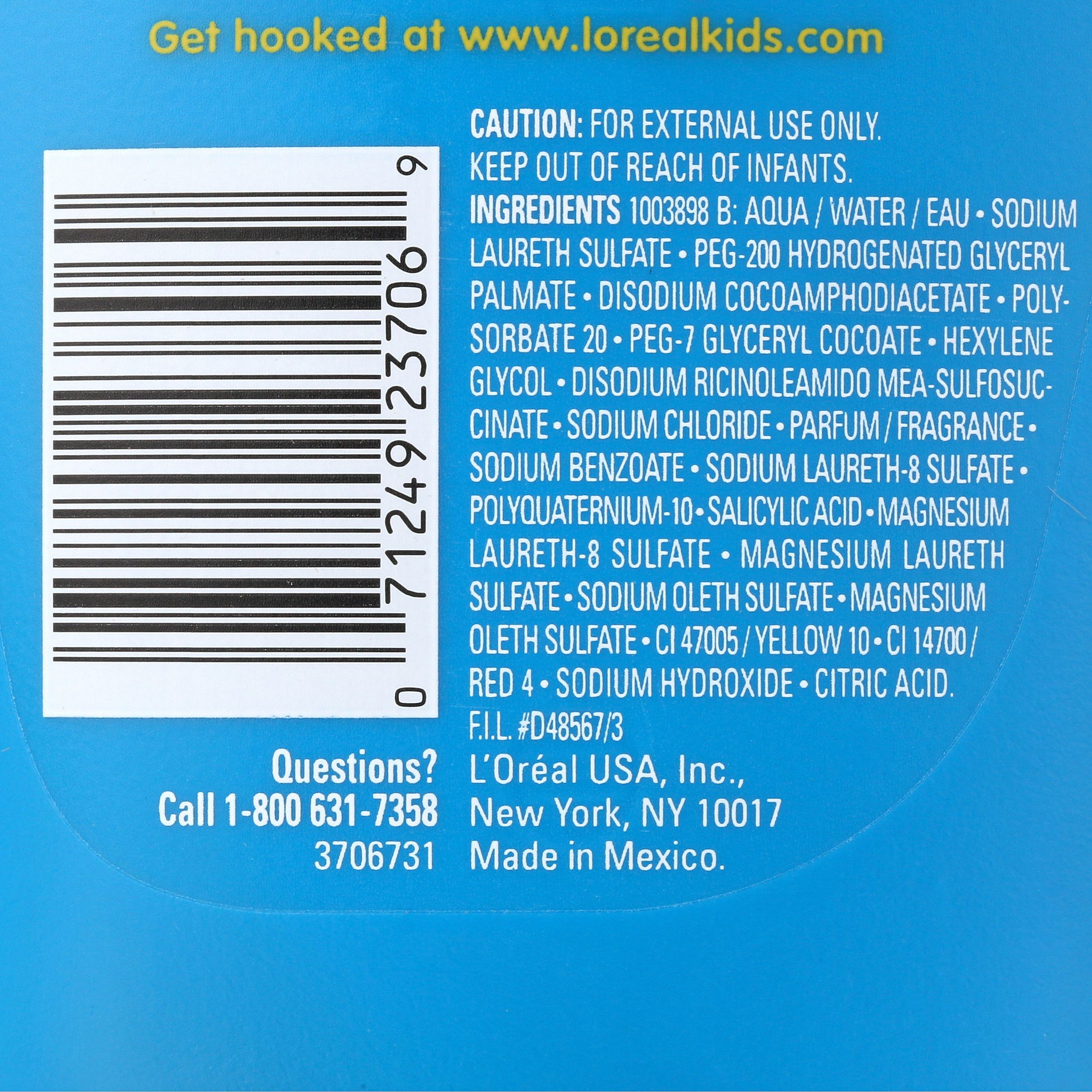 แชมพู ผสม ครีมนวดผม เด็ก L'Oreal Kids 2-in-1 shampoo and conditioner detangles and hydrates hair.