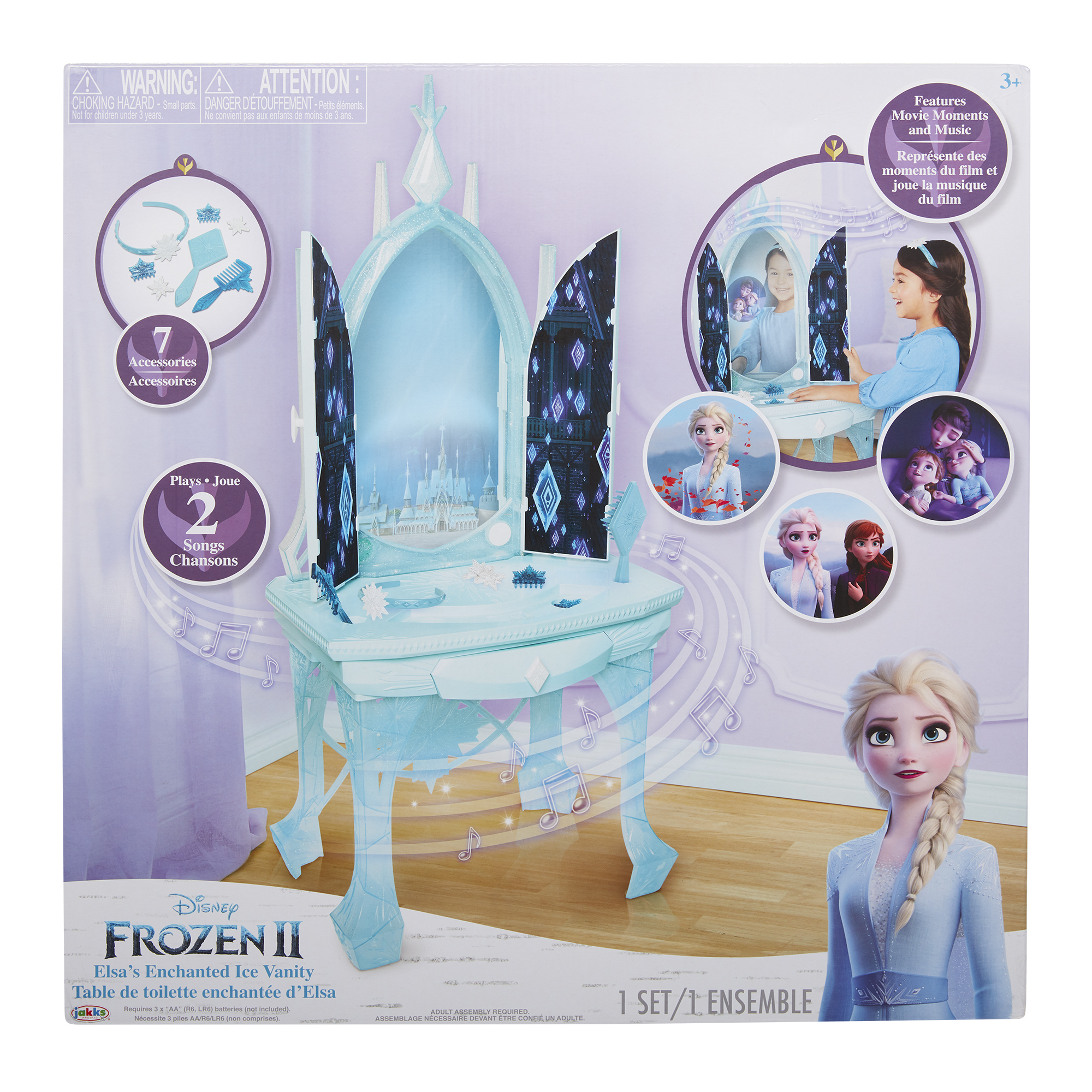 โต๊ะเครื่องแป้ง โฟรเซ่น2 มีเสียง มีไฟ Disney Frozen 2 Elsa's Enchanted Ice Vanity Includes Lights, Iconic Story Moments & Plays ราคา 4,590 บาท