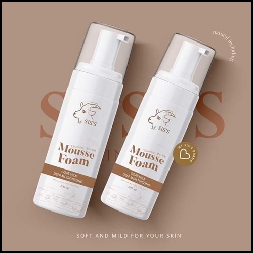 มูสโฟมนมแพะ SIS'S Mousse Foam Goat Milk (ของแท้)