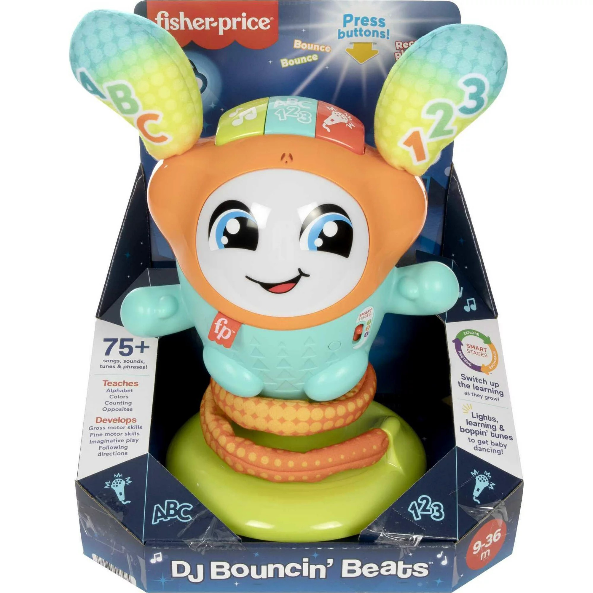 Fisher-Price DJ Bouncin 'Beats ของเล่นอิเล็กทรอนิกส์สำหรับทารกและเด็กวัยหัดเดิน ราคา 2,290 บาท