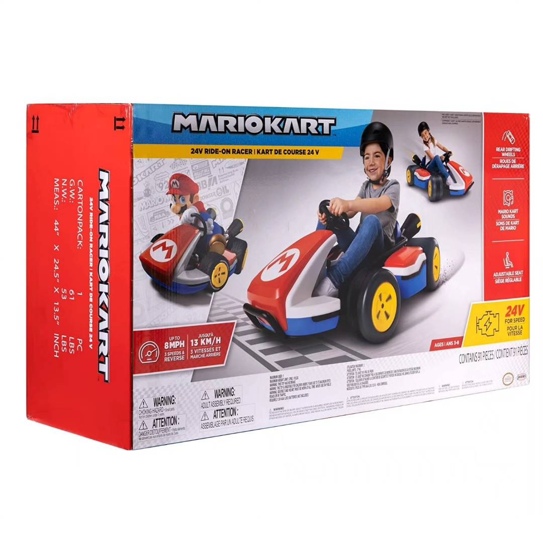 Super Mario Kart Deluxe Kids Ride On 24V Battery Powered Electric Car Toy , ราคา 31,500 บาท
