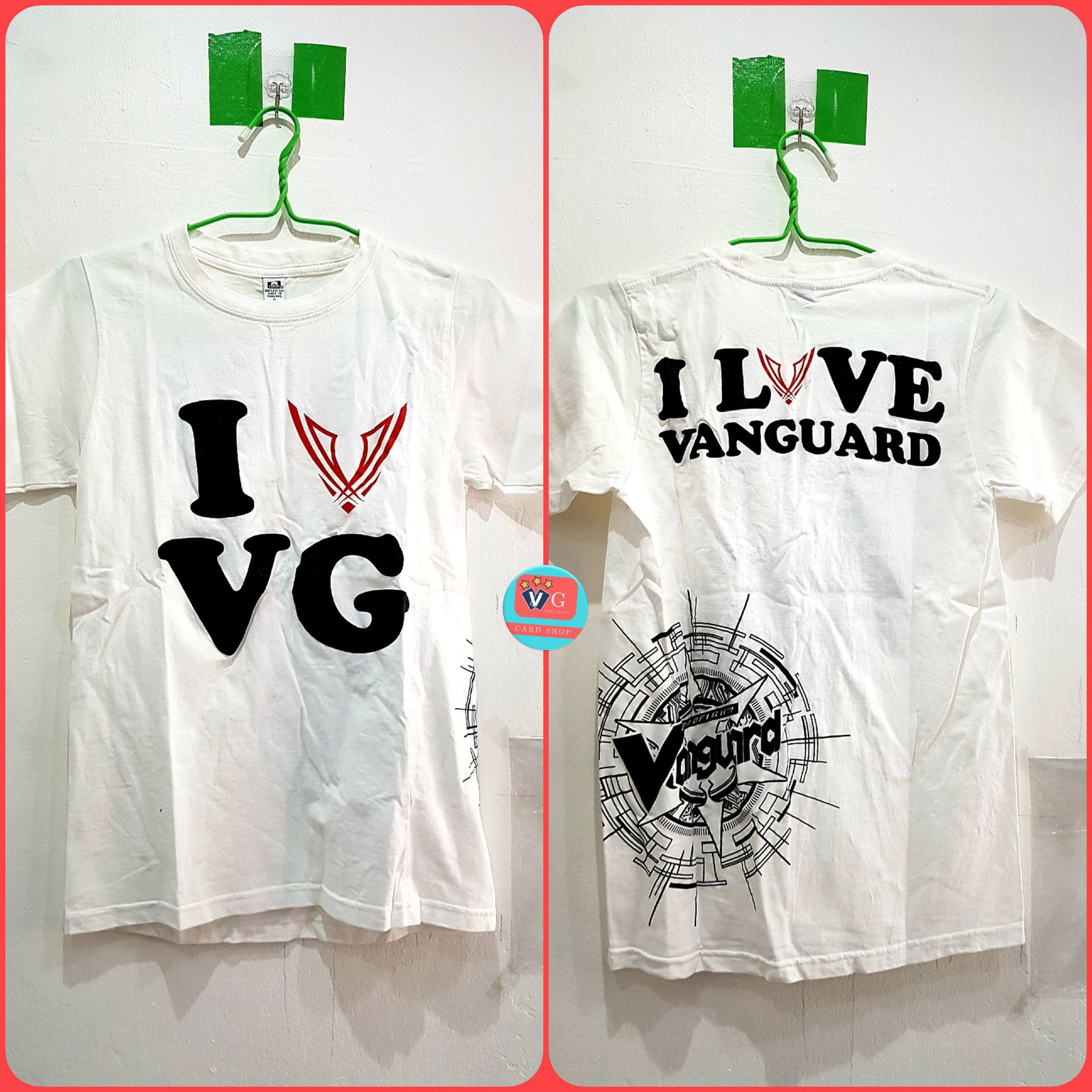 เสื้อ I Love Vanguard สีขาว ไซส์ S อก 31 นิ้ว