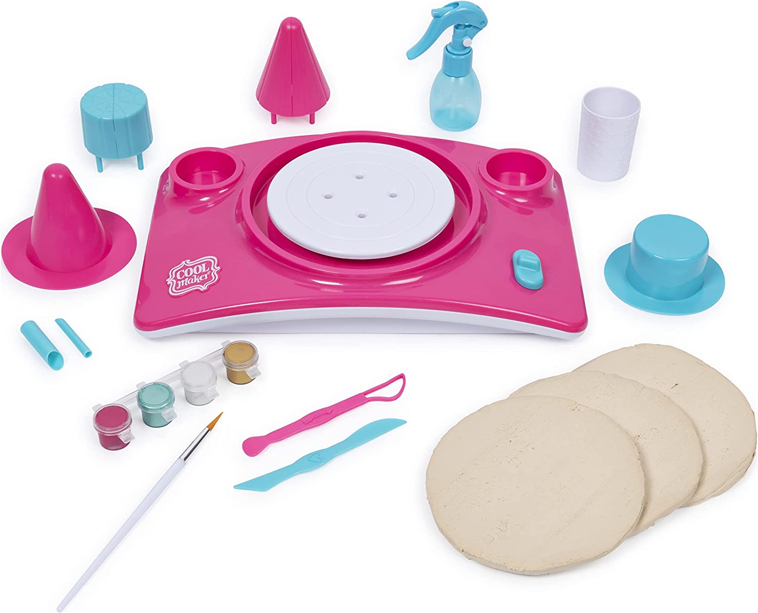 ชุดกิจกรรมเครื่องปั้นดินเผา Cool Maker, Pottery Studio, Clay Pottery Wheel Craft Kit for Kids Aged 6 and Up (Edition May Vary) ราคา 990 บาท