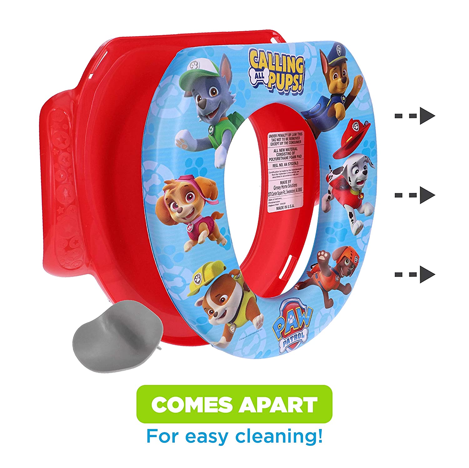 เบาะรองชักโครกเด็ก Nickelodeon Paw Patrol "Calling All Pups" Soft Potty Seat ราคา 950 บาท