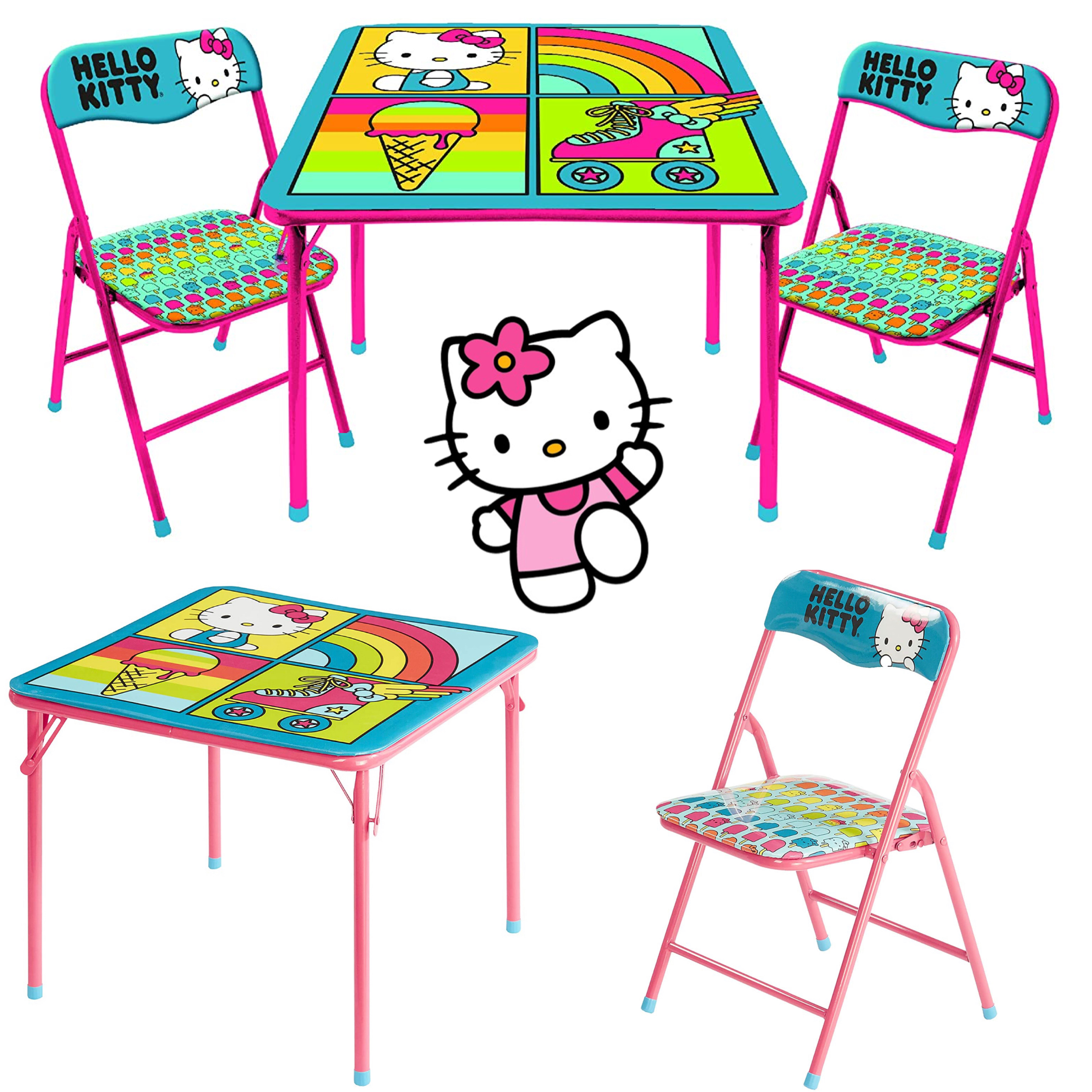 ชุดโต๊ะเขียนหนังสือและเก้าอี้ 3 ชิ้น Hello Kitty ,Hello Kitty 3 Piece Table and Chair Set