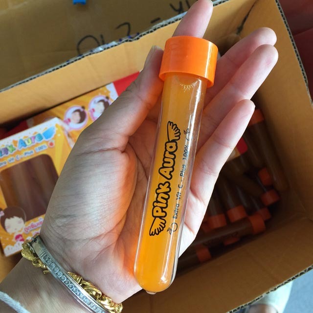 พิงค์ออร่า เอ็กตร้า วิตามินซี พลัส 100% (Pink Aura Extra Vitamin C Plus)