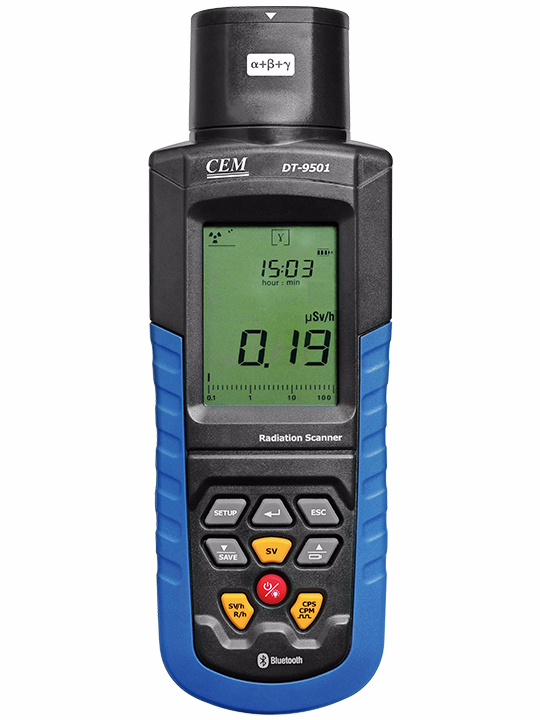 CEM รหัส DT-9501 เครื่องวัดกัมมันตรังสี,Radiation scanner meter(α, β, γ & x)with bluetooth