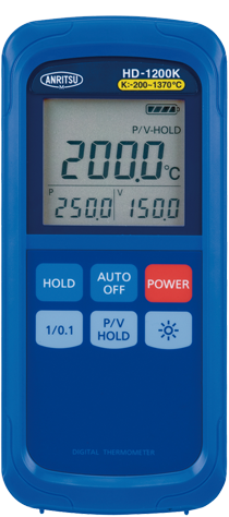 Antisu รหัส HD-1200E เครื่องวัดอุณหภูมิดิจิตอลขนาดพกพา,Portable thermometer,standard,type E,temp.range:-200～800℃