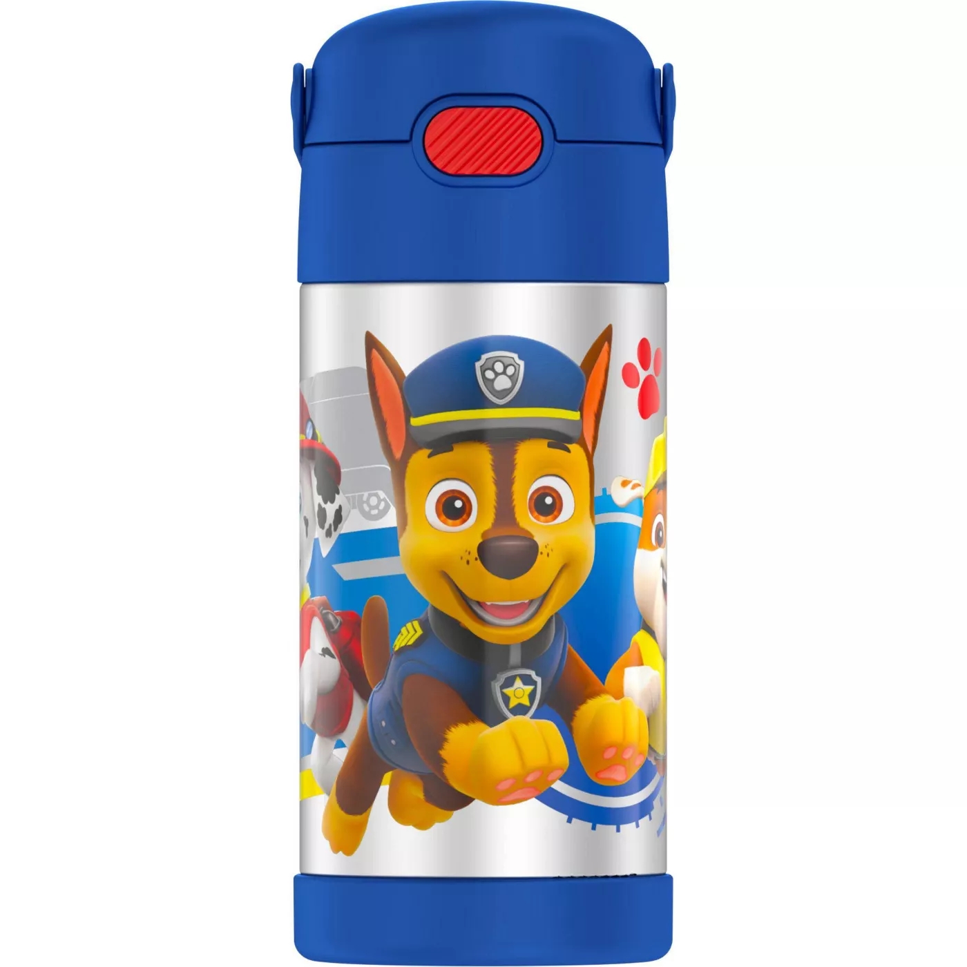 New กระติกน้ำเก็บความเย็น มีหูหิ้ว Paw Patrol Thermos Vacuum Insulated Stainless Steel 12 Ounce Funtainer with Straw
