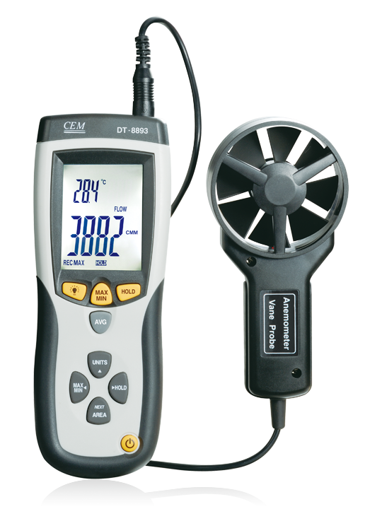 CEM instruments DT-8893/8894 Thermo-Anemometer