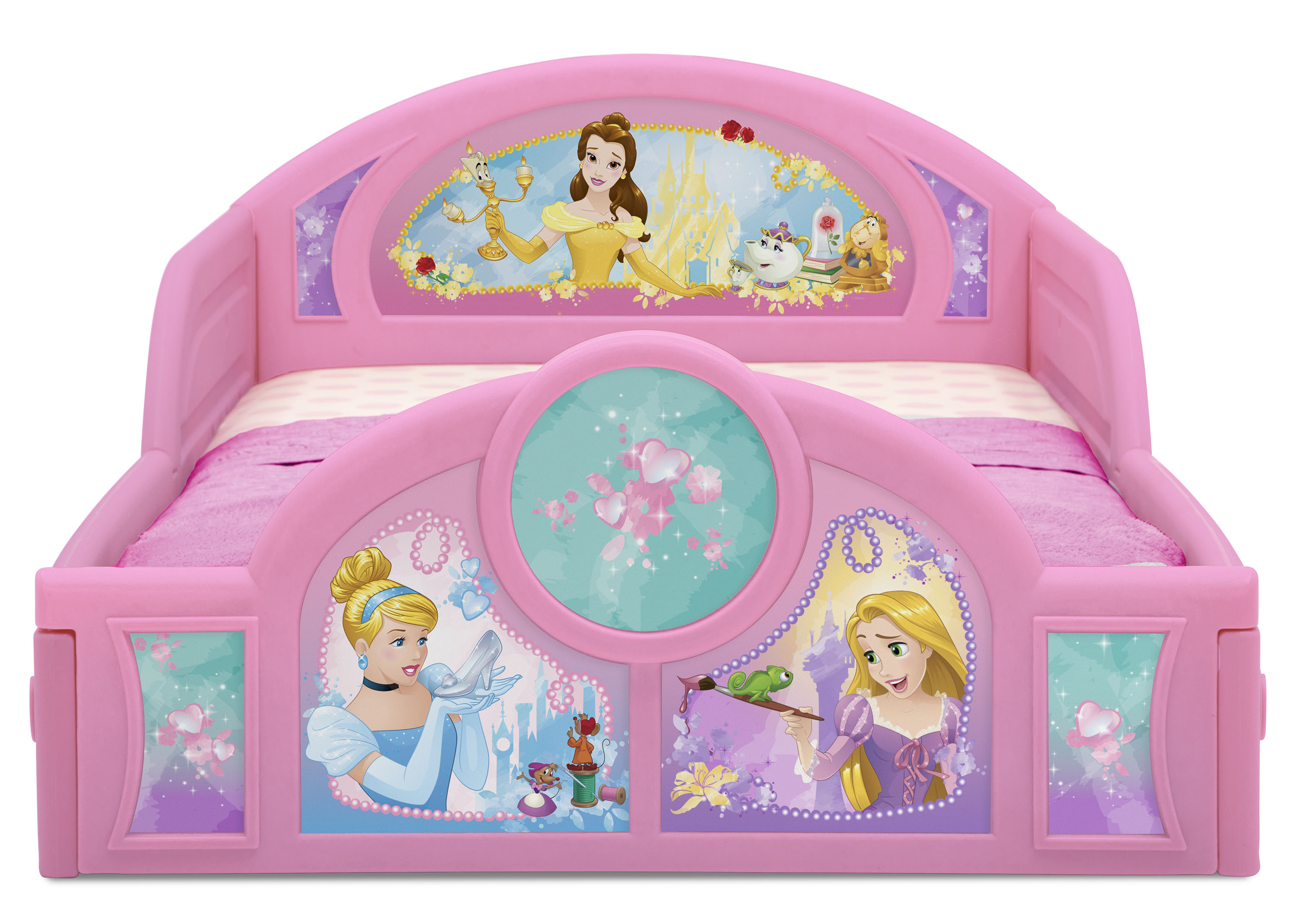 เตียงนอนเด็กเล็กลายเจ้าหญิงจากดิสนีย์ Disney Princess Plastic Sleep and Play Toddler Bed by Delta Children